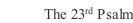 The 23rd Psalm